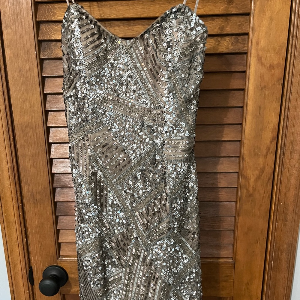 Scala strapless sequin short dress